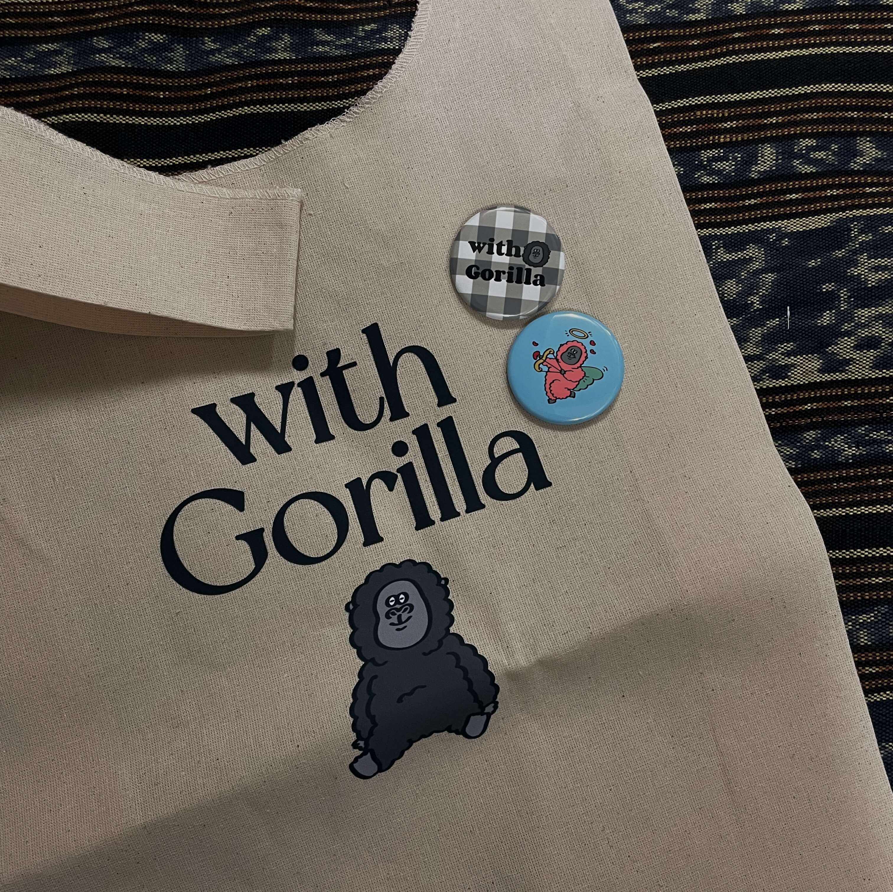 ごりらバッジ